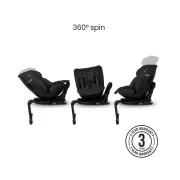 Scaun auto rotativ 360 Silver Cross Motion 3 All-Size Iconic Black