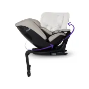 Scaun auto rotativ 360 Silver Cross Motion 3 All-Size Natural Taupe