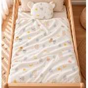 Set Pilota E I Perna Bebelue I Din Bambus 100x70cm + 37x30cm ,   Colectia Vise Printre Nori, Umplutura Babysoft Pjbc2883