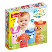 Set cuburi moi cu animale Quercetti Momy Soft