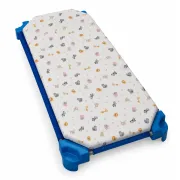 Saltea pentru pat stivuibil cu husa din bumbac imprimat 127x54x3 - ASC6427968006884