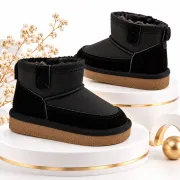Cizme imblanite pentru copii, model good style, negru ad26