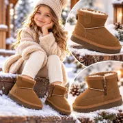 Cizme imblanite pentru copii, model good style 2, maro ad26