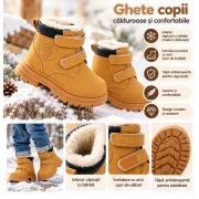 Ghete imblanite pentru copii, model mountain, maro ad26