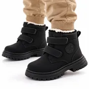 Ghete imblanite pentru copii, model mountain style, negru ad26