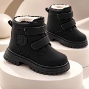 Ghete imblanite pentru copii, model mountain style, negru ad26