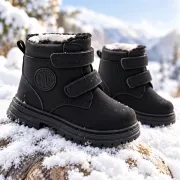 Ghete imblanite pentru copii, model mountain style, negru ad26