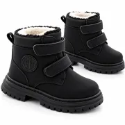 Ghete imblanite pentru copii, model mountain style, negru ad26