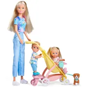 Set Simba Steffi Love Family Walk cu 3 papusi si 2 accesorii HUBS105733934