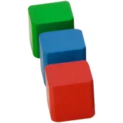 Set constructie Eichhorn Colored Wooden Blocks 100 piese HUBS100007720