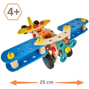 Set constructie Eichhorn Construct Biplane 2 in 1 84 piese HUBS100007202