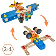 Set constructie Eichhorn Construct Biplane 2 in 1 84 piese HUBS100007202