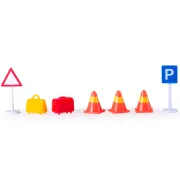 Set de joaca aeroport Dickie Toys DHL Airport Playset cu 13 piese HUBS203743018