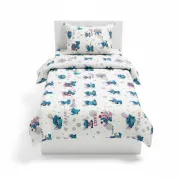 Lenjerie in 3 piese Angel si Stitch pentru pat copii 2-16 ani compatibila cu saltea 180x80cm - ASC6427968022501