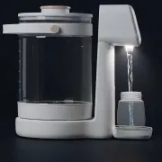 Aparat pentru incalzirea si declorizare apei, Lionelo, Babypresto 2.0, Pentru lapte parf, Lampa UV, Rezervor 3l, Lumina de noapte, Dozare 30- 300 ml, 1200 W, Afisaj digital, Alb BYNLOC-BABYPRESTO_2.0_WHITE