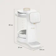 Aparat pentru incalzirea si declorizare apei, Lionelo, Babypresto 2.0, Pentru lapte parf, Lampa UV, Rezervor 3l, Lumina de noapte, Dozare 30- 300 ml, 1200 W, Afisaj digital, Alb BYNLOC-BABYPRESTO_2.0_WHITE
