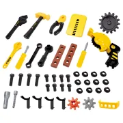 Atelier de lucru 3 in 1 pentru copii TinyMini, trusa de scule cu valiza si carucior mobil, 3 ani+