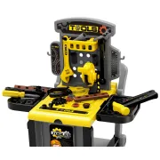 Atelier de lucru 3 in 1 pentru copii TinyMini, trusa de scule cu valiza si carucior mobil, 3 ani+