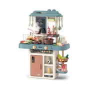 Bucatarie interactiva TinyMini Ocean, abur, efecte sonore si luminoase, 55 piese, 3 ani+