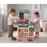 Bucatarie interactiva TinyMini Ocean, abur, efecte sonore si luminoase, 55 piese, 3 ani+