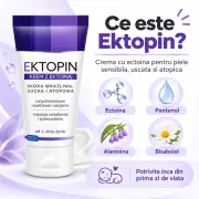 Crema Solinea Ektopin, cu ectoina, pentru piele sensibila, uscata si atopica, hidratare si calmare, 50 ml BITcremaEktopin