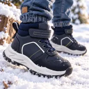 Ghete sport pentru baieti, model mountain, bleumarin ad26