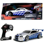 Masina Jada Toys RC Fast & Furious Nissan Skyline GT-R Drift 1:10 cu telecomanda HUBS9399701314R04