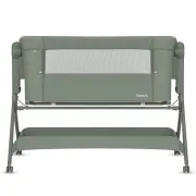 Patut co-sleeper, Lionelo, Leonie Plus, Pliabil, Cu sistem de leganare, Cu setare unghiulara, Reglabil in 6 pozitii pe inaltime, Conform cu standardele europeane de securitate EN1130 si EN16890, Verde BYNLO-LEONIE_PLUS_GREEN_SAGE