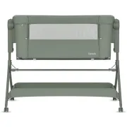 Patut co-sleeper, Lionelo, Leonie Plus, Pliabil, Cu sistem de leganare, Cu setare unghiulara, Reglabil in 6 pozitii pe inaltime, Conform cu standardele europeane de securitate EN1130 si EN16890, Verde BYNLO-LEONIE_PLUS_GREEN_SAGE