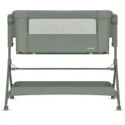 Patut co-sleeper, Lionelo, Leonie Plus, Pliabil, Cu sistem de leganare, Cu setare unghiulara, Reglabil in 6 pozitii pe inaltime, Conform cu standardele europeane de securitate EN1130 si EN16890, Verde BYNLO-LEONIE_PLUS_GREEN_SAGE