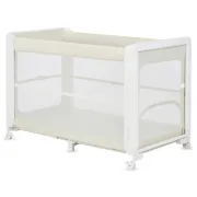 Patut multifunctional, Lionelo, Patty, 5 in 1, 0- 36 luni, Co-sleeper, Tarc de joaca, Patut de calatorie, Laterala rabatabila, 2 trepte reglare saltea, Roti, Husa transport inclusa, Bej BYNLO-PATTY_BEIGE_SAND