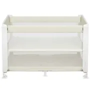 Patut multifunctional, Lionelo, Patty, 5 in 1, 0- 36 luni, Co-sleeper, Tarc de joaca, Patut de calatorie, Laterala rabatabila, 2 trepte reglare saltea, Roti, Husa transport inclusa, Bej BYNLO-PATTY_BEIGE_SAND
