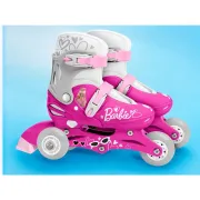 Role, Stamp, De la incepator la avansat, Cu 3 roti, Ajustabile, Inchidere prin velcro, Cu frana, Marime 27-30, Barbie BYNCB200301