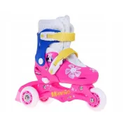 Role evolutive, Stamp, Disney, De la incepator la avansat, Cu 3 roti, Ajustabile, Inchidere prin velcro, Cu frana, Marime 27-30, Minnie Mouse BYNJ100930