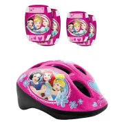 Set casca protectie, genunchiere si cotiere, Stamp, Disney, Princess, Sigure si confortabile, Reglabile, Conform cu EN1078, Marime 50/56 cm, 3 ani+, Roz BYNK887507