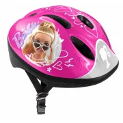 Set casca protectie, genunchiere si cotiere, Stamp, Sigure si confortabile, Reglabile, Conform cu EN1078, Marime 50/56 cm, 3 ani+, Barbie BYNCB200507