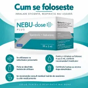 Solutie pentru inhalare Solinea Nebu-dose Plus, cu clorura de sodiu 3% si acid hialuronic, 30 fiole x 5 ml BITnebudosePlus