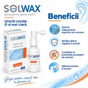 Spray auricular Solinea Solwax Active, pentru indepartarea cerumenului si igiena urechii, 15 ml BITspraySolwaxActive