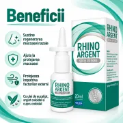 Spray nazal Solinea Rhinoargent, dispozitiv medical cu argint coloidal, cupru coloidal si ulei de eucalipt, protectia si regenerarea mucoasei nazale, copii si adulti, 20 ml BITsprayRhinoargent