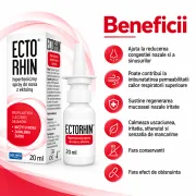 Spray nazal hipertonic Solinea Ectorhin, cu ectoina, pentru rinita si sinuzita, 20 ml BITEctorhinspray
