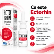 Spray nazal hipertonic Solinea Ectorhin, cu ectoina, pentru rinita si sinuzita, 20 ml BITEctorhinspray