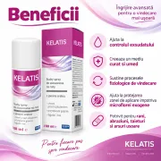 Spray pentru rani Solinea Kelatis, pulbere minerala absorbanta cu 2,5% argint ionic, dispozitiv medical, 100 ml BITsprayKelatis