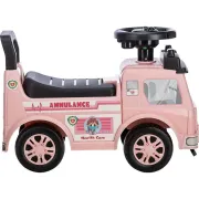 Vehicul ride-on, Free2Move, Ambulanta, Cu lumini si sunete, Cu spatiu de depozitare, 19-36 luni, Roz BYN86427