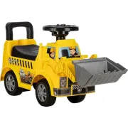 Vehicul ride-on, Free2Move, Buldozer, Cu lumini si sunete, Cu spatiu de depozitare, 19-36 luni, Galben BYN86403