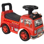 Vehicul ride-on, Free2Move, Masina de pompieri, Cu lumini si sunete, Cu spatiu de depozitare, 19-36 luni, Rosu BYN86410