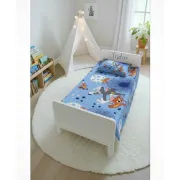 Lenjerie universala 2 piese Tom si Jerry Blue pentru pat copii - ASC6427968022891