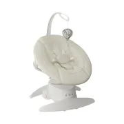 Balansoar, Lionelo, Iris Close&Cosy, 2 in 1, Rotire 360 grade, Electric, Cu 3 moduri de leganare, Cu 5 trepte de viteza, Cu 3 pozitii de inclinare, Pana la 9 kg, Alb BYNLO-IRIS_CLOSE&COSY