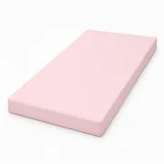 Saltea SmartNest 160x80x12 cm in 5 straturi pentru paturi copii 2-12 ani, husa bumbac ranforce roz uni - ASC6427968021962