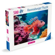 Ravensburger - Puzzle animale colorate pestele leu rosu 500 piese - ARTRVSPA01334