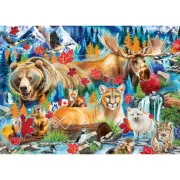 Ravensburger - Puzzle de colectie salbaticia Canadei 1000 piese - ARTRVSPA01448